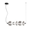 Immagine di Lampadario Led Design Vetri Fumé 40w 3000k Kemet Fan Europe