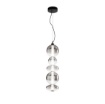 Immagine di Lampadario Led Design Vetri Fumé 40w 3000k Kemet Fan Europe