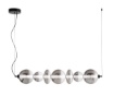 Immagine di Lampadario Design Vetro Sfumato Led 40w 3000k Kemet Fan Europe Per Tavolo Pranzo
