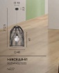 Immagine di Lampadario Cupola In Rattan Nero Ancella Fan Europe