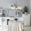 Immagine di Lampadario Soggiorno Acciaio Nichel Con Paralumi Vetro Bianco 1162 Fan Europe