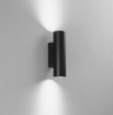 Immagine di Applique Tonda Cilindro Nero Biemissione GU10 Mini Duduk Fan Europe
