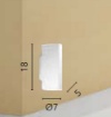 Immagine di Applique Biemissione Parallelepipedo Metallo Oro GU10 Mini Duduk Fan