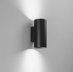 Immagine di Applique Biemissione Per Interni Cilindro Nero GU10 Duduk Fan Europe