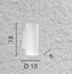 Immagine di Applique Oro Per Interni Cilindro Metallo Biemissione GU10 Duduk Fan