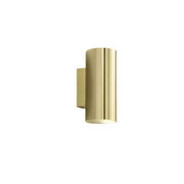 Immagine di Applique Oro Per Interni Cilindro Metallo Biemissione GU10 Duduk Fan