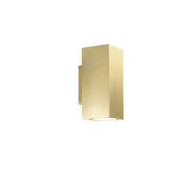 Immagine di Applique Moderna Oro Parallelepipedo Luce Sopra Sotto GU10 Duduk Fan