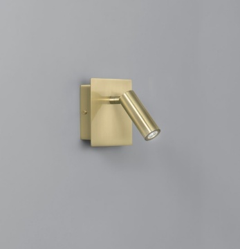 Immagine di Applique Oro Per Comodini Con Faretto Led Orientabile 3000k Dickens Fan
