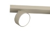 Immagine di Lampada Binario Fisso 115cm Sabbia Con 6 Faretti Led Orientabili Gx53 Edra Top Light