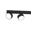 Immagine di Lampada A Binario Fisso Nero 115cm Con 6 Faretti Led Orientabili Gx53 Edra Top Light