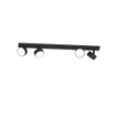Immagine di Plafoniera A Binario 70cm Nero Con 4 Faretti Orientabili Led Gx53 Edra Top Light