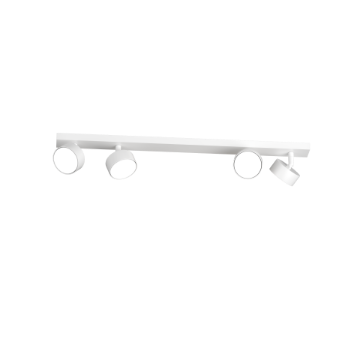 Immagine di Plafoniera Barra Con 4 Faretti Orientabili 70cm Bianco Led Gx53 Edra Top Light