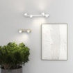 Immagine di Applique Barra Metallo Sabbia Con Due Faretti Orientabili Led Gx53 Edra Top Light