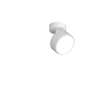 Immagine di Faretto Da Parete Soffitto Bianco Orientabile Led Gx53 Edra Top Light