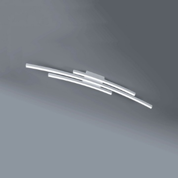 Immagine di Plafoniera Design Curvo Bacchette Led 48w Switch 3000k-4000k 120cm Bow Vivida