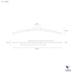 Immagine di Plafoniera Design Curvo Bacchette Led 48w Switch 3000k-4000k 120cm Bow Vivida