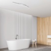 Immagine di Plafoniera Design Curvo Bacchette Led 48w Switch 3000k-4000k 120cm Bow Vivida