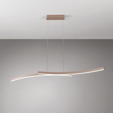 Immagine di Lampadario Vivida Design Ondulato Hyperbola Led CCT 30w 3000k 4000k