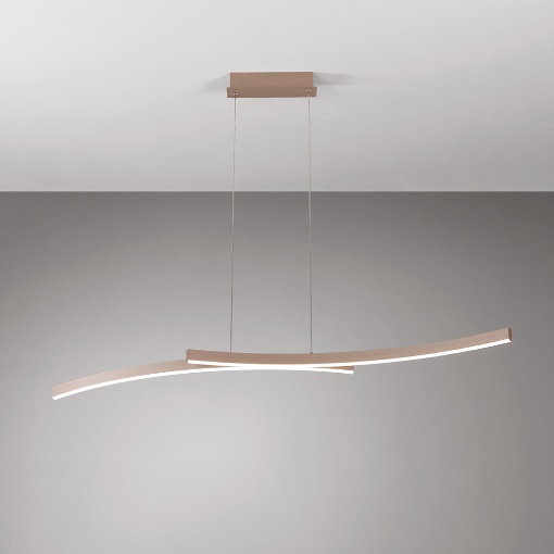 Immagine di Lampadario Vivida Design Ondulato Hyperbola Led CCT 30w 3000k 4000k