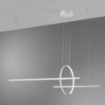 Immagine di Lampadario Vivida Design Geometrico In&out Led 50w 3000k 4000k Per Soggiorno
