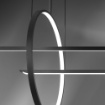 Immagine di Lampadario Vivida Design Geometrico In&out Led 50w 3000k 4000k Per Soggiorno