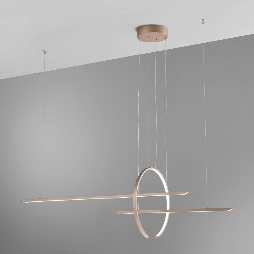 Immagine di Lampadario Vivida Design Geometrico In&out Led 50w 3000k 4000k Per Soggiorno