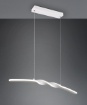 Immagine di Sospensione Da Tavolo Design Attorcigliato Bianco Led 18w 4000k Ginko Trio