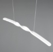 Immagine di Sospensione Da Tavolo Design Attorcigliato Bianco Led 18w 4000k Ginko Trio