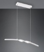 Immagine di Sospensione Da Tavolo Design Attorcigliato Bianco Led 18w 4000k Ginko Trio