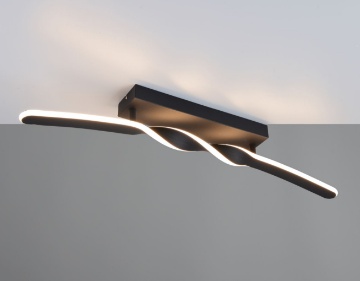Immagine di Plafoniera Trio Lighting Nero Design Ginko Led 18w 3000k