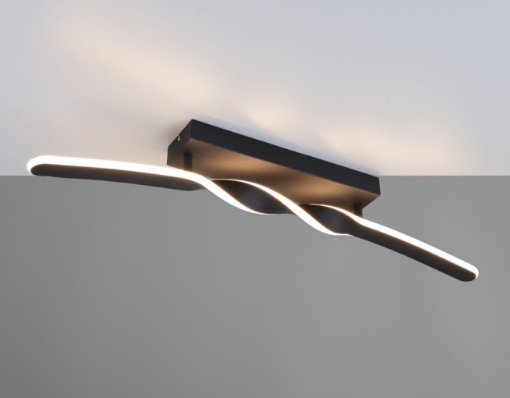 Immagine di Plafoniera Trio Lighting Nero Design Ginko Led 18w 3000k