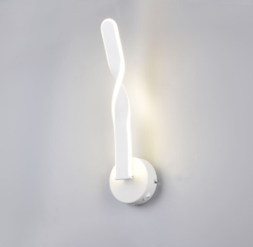 Immagine di Applique Comodino Ginko Bianco Led 11w 4000k Con Pulsante Trio Lighting