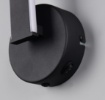 Immagine di Applique Design Attorcigliato Nero Ginko Led 11w 3000k Con Pulsante Trio