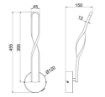 Immagine di Applique Per Comodini Design Ginko Trio Lighting Sabbia Led 11w 3000k Con Pulsante