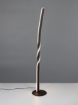 Immagine di Piantana Moderna Nera 110cm Design Arricciato Led 19w 3000k Ginko Trio