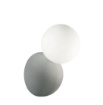 Immagine di Applique Cemento Colorato Sfera Bianca Vetro Rock Ondaluce