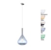 Immagine di Sospensione Pendente Isola Cucina Ampolla Vetro Colorato Kona Top Light