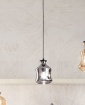Immagine di Pendente In Vetro Sagomato Sospensione Per Isola Cucina Pin A Ondaluce