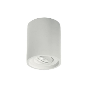 Immagine di Faretto Da Soffitto In Gesso Cilindro Orientabile GU10 Polka Ondaluce