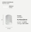 Immagine di Faretto Da Soffitto In Gesso Cilindro Orientabile GU10 Polka Ondaluce