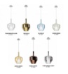Immagine di Lampadario Pendente In Vetro Colorato Per Camera Da Letto 1xE27 Tresor Smarter