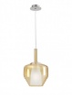 Immagine di Lampadario Pendente In Vetro Colorato Per Camera Da Letto 1xE27 Tresor Smarter