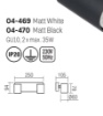 Immagine di Lampada Da Parete Soffitto Con 2 Cilindri Orientabili Bianco/Nero Cameo Smarter
