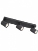 Immagine di Plafoniera Lampada Da Soffitto Con 3 Faretti GU10 Orientabili Bianco/Nero Cameo Smarter