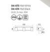 Immagine di Plafoniera Lampada Da Soffitto Con 3 Faretti GU10 Orientabili Bianco/Nero Cameo Smarter