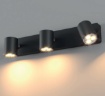 Immagine di Plafoniera Lampada Da Soffitto Con 3 Faretti GU10 Orientabili Bianco/Nero Cameo Smarter