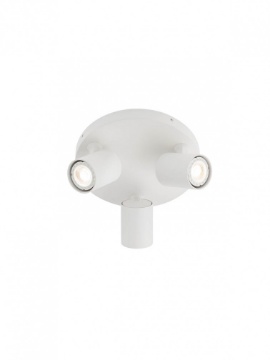 Immagine di Plafoniera Rotonda Con Faretti Direzionabili Bianco/Nero GU10 Cameo Smarter