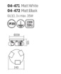 Immagine di Plafoniera Rotonda Con Faretti Direzionabili Bianco/Nero GU10 Cameo Smarter