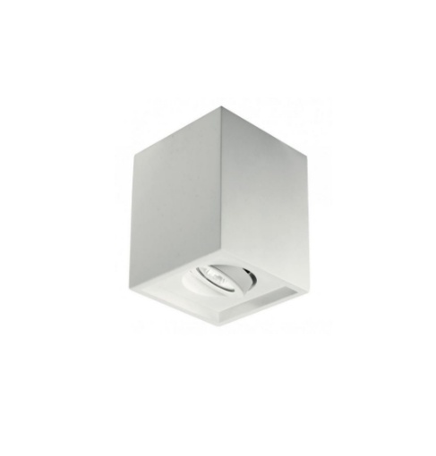 Immagine di Faretto Cubo Di Gesso Orientabile Da Soffitto GU10 Sirta Ondaluce