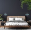 Immagine di Applique Biemissione Hantera Vivida Blu Petrolio Led Dimmerabile 24w 2700k 4000k
